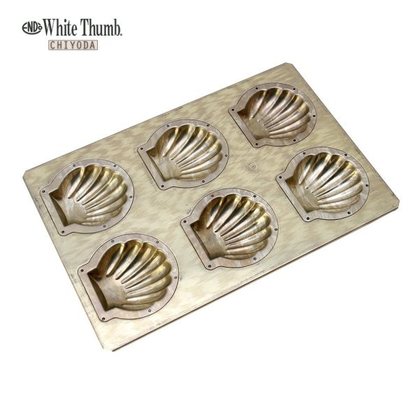 Photo1: CHIYODA　Cake Baking Mold scallop shell 6pcs　 (1)