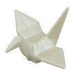 Photo1: Made in JAPAN Chopstick rest "Origami Crane"Silver (1)